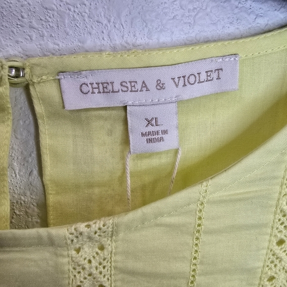 Chelsea & Violet Bekah 100% Cotton Lace Short Sleeve Resort Summer Dress Size XL - Picture 6 of 15